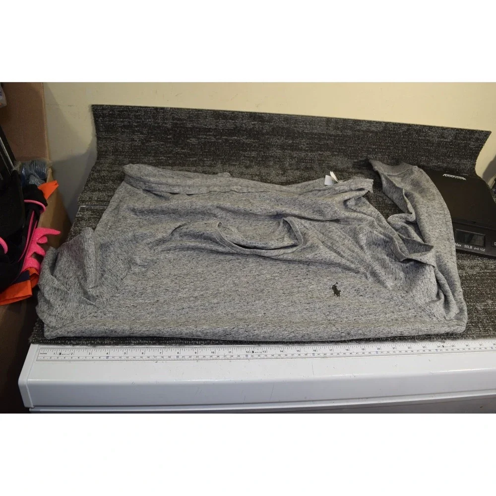 Polo Ralph Lauren Long Sleeve Cotton T Shirt MENS XL Heather Gray Soft